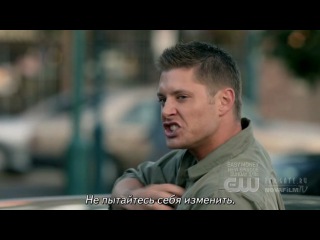ackles sings and dances to eye of the tiger. he is really cool :d